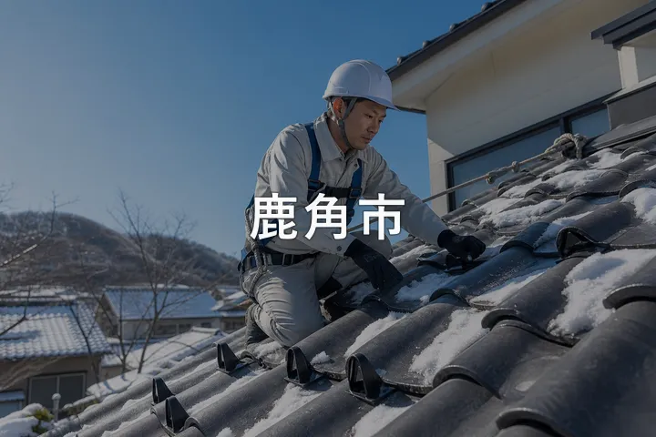 鹿角市の屋根修理