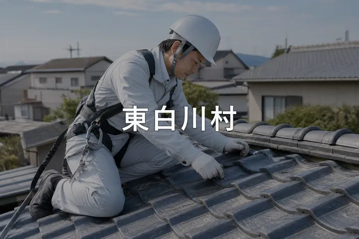 東白川村の屋根修理