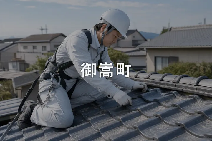 御嵩町の屋根修理