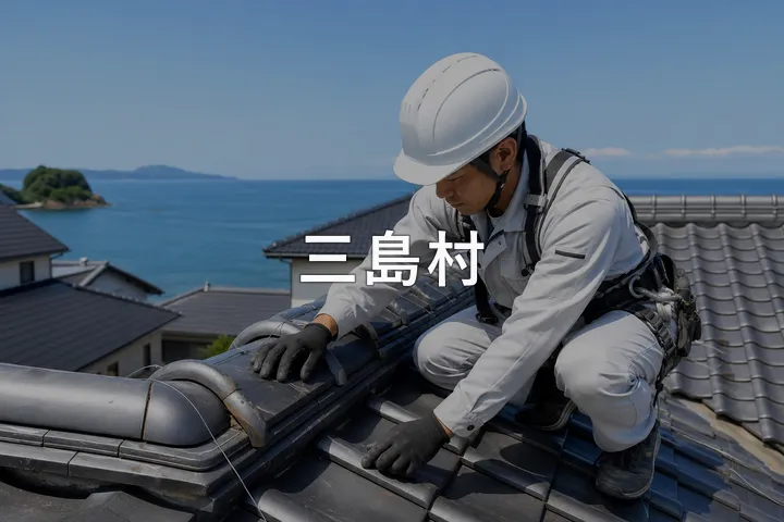 三島村の屋根修理