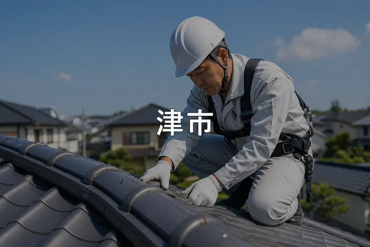 津市の屋根修理