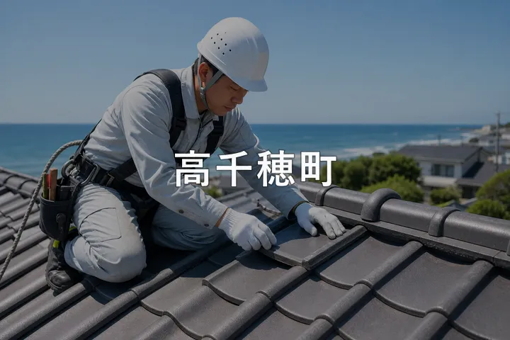 高千穂町の屋根修理