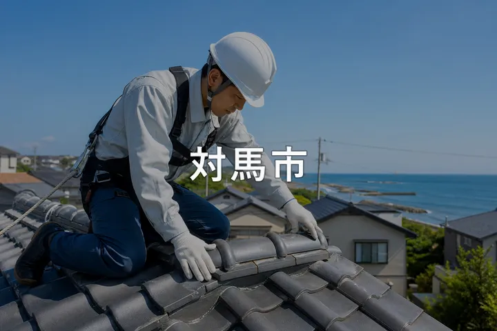 対馬市の屋根修理