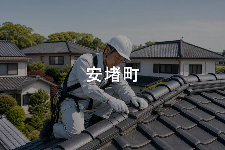 安堵町の屋根修理