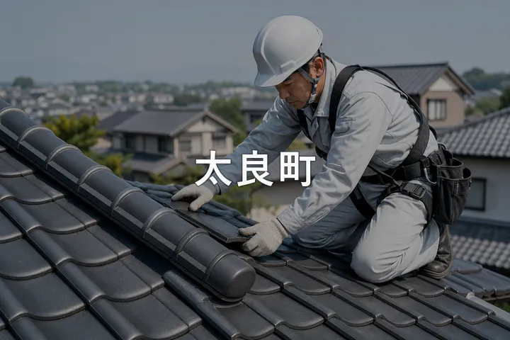 太良町の屋根修理