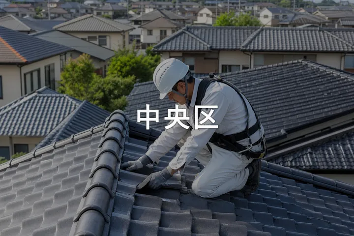 中央区の屋根修理