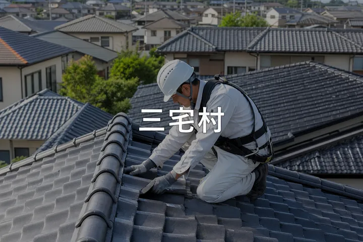 三宅村の屋根修理