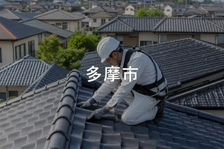 多摩市の屋根修理
