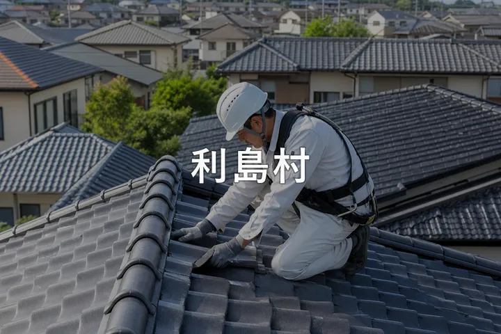 利島村の屋根修理
