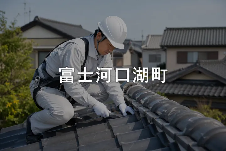 富士河口湖町の屋根修理